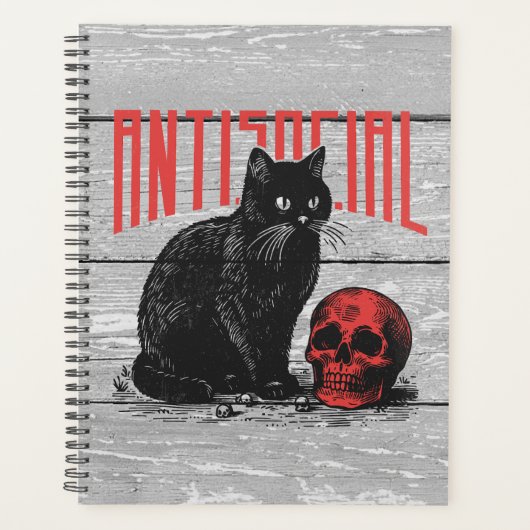 反社会的ネコとスカル プランナー手帳 (正面)