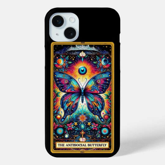 反社会的バタフライタロットカードコレクション Case-Mate iPhoneケース (裏面)