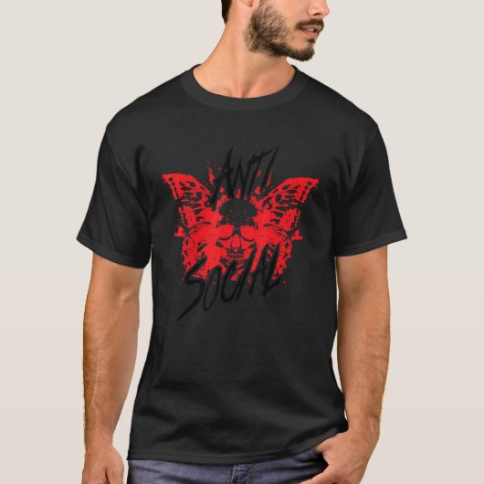反社会的バタフライ内向用2 Tシャツ (正面)