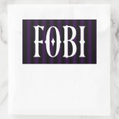 反社会的ユーモアが含まれることへのFOBIの恐れ 長方形シール (バッグ)