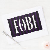 反社会的ユーモアが含まれることへのFOBIの恐れ 長方形シール (封筒)