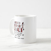 反社会的人のための支援グループ 楽しいマグカップ コーヒーマグカップ (正面左)