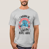 反社会的地球レトロ漫画 Tシャツ (正面)