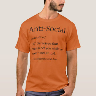 反社会的定義3 Tシャツ