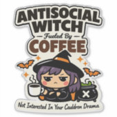 反社会的魔法使い コーヒー ハロウィン シール (正面)