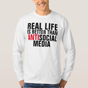 反社会的(嫌悪)メディアTシャツ Tシャツ