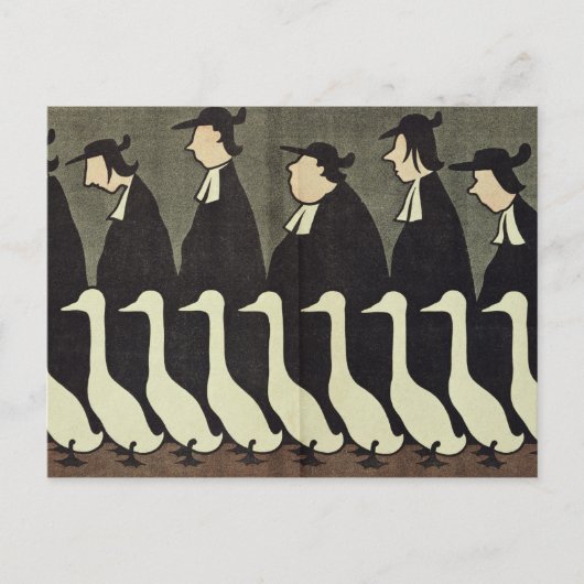 反聖職者主義のガン ポストカード (正面)