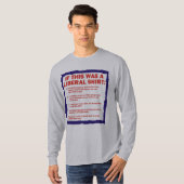 反自由主義のな政治のTシャツの秒読み2 Tシャツ (正面フル)