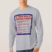 反自由主義のな政治のTシャツの秒読み2 Tシャツ (正面)