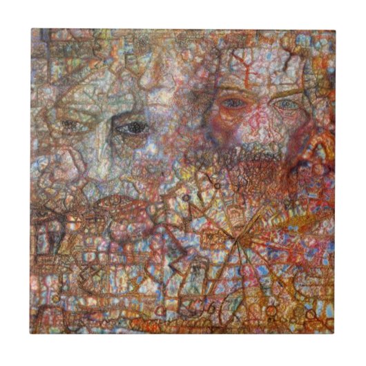 反論：二つの顔（Pavel Filonov著） タイル (正面)