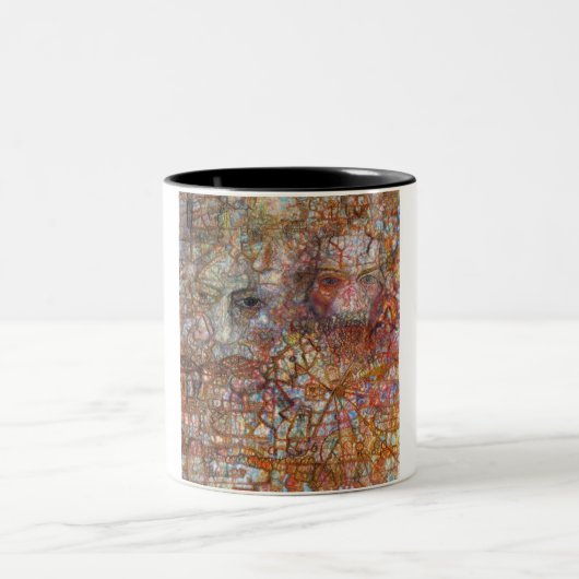 反論：二つの顔（Pavel Filonov著） ツートーンマグカップ (中央)