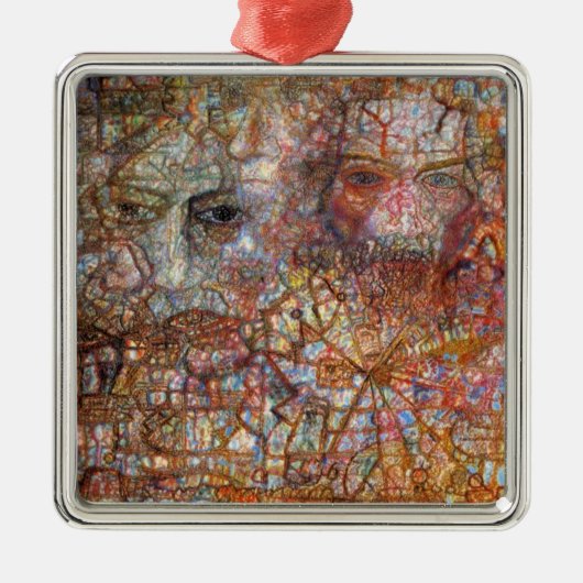 反論：二つの顔（Pavel Filonov著） メタルオーナメント (正面)