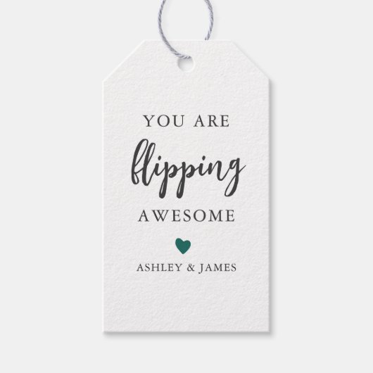 反転している色素晴らし ギフトタグ (正面)