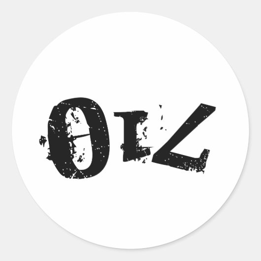 反転ステッカー ラウンドシール (正面)