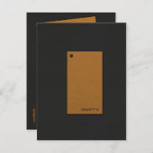 反転パーティの招待状 インビテーションポストカード (正面/裏面)