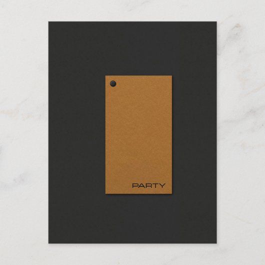 反転パーティの招待状 インビテーションポストカード (正面)