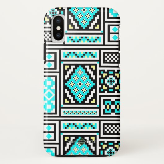 反転ミラー モザイク Case-Mate iPhoneケース (裏面)