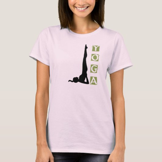 反転ヨガポーズTシャツ Tシャツ (正面)