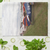 反逆する複葉機 キッチンタオル (折り畳み)