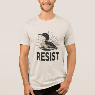 反逆のアオハシ – 抵抗の抗議アート トライブレンドTシャツ