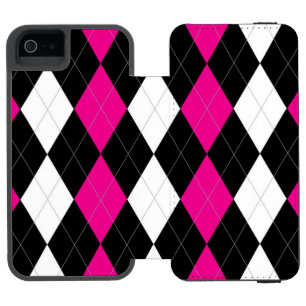反逆のアーガイル柄のなウォレットケース iPhone SE/5/5sウォレットケース
