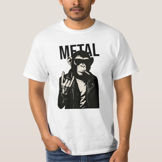 反逆のメタルチンパンジー Tシャツ (正面)