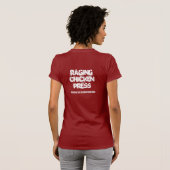 反逆の作家の女性の小柄いTシャツ Tシャツ (裏面フル)
