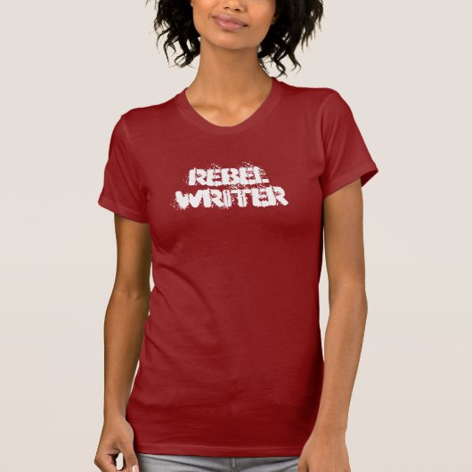 反逆の作家の女性の小柄いTシャツ Tシャツ (正面)
