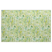 反逆の傾向の緑のペイズリー ファブリック (ファットクウォーター)