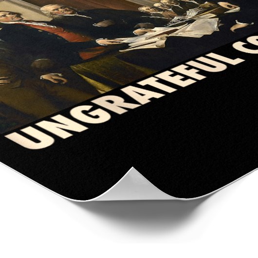 反逆の日の恩知おもしろいらずの植民地7月4日 ポスター (角)