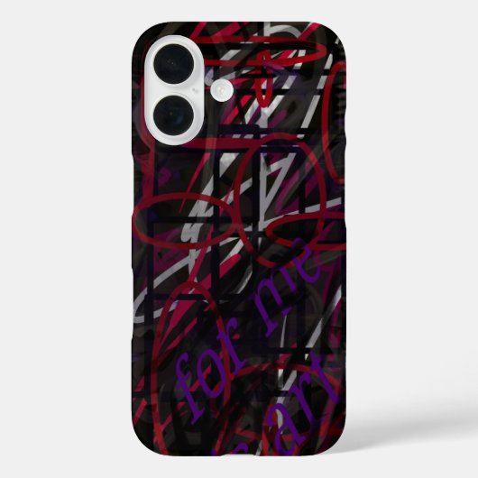 反逆の芸術家 - テキストとグラフィティの抽象デザイン Case-Mate iPhoneケース (裏面)