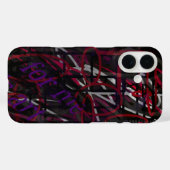反逆の芸術家 - テキストとグラフィティの抽象デザイン Case-Mate iPhoneケース (裏面 (横))
