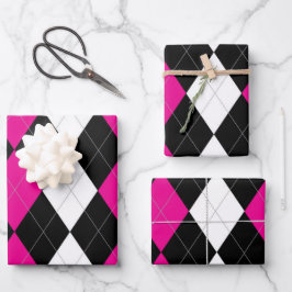 反逆アーガイル ラッピングペーパーシート