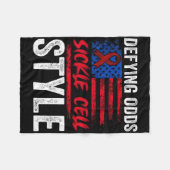 反逆オッズ鎌細胞スタイル米国の愛国的なscd Vi フリースブランケット (正面(横))