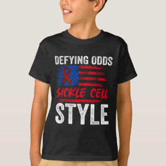 反逆オッズ鎌細胞スタイル米国の愛国的なscd Vi Tシャツ