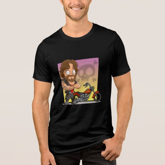 反逆ライダーバイクグラフィック トライブレンドTシャツ (正面)