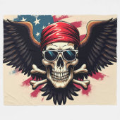 反逆伝統 フリースブランケット (正面(横))