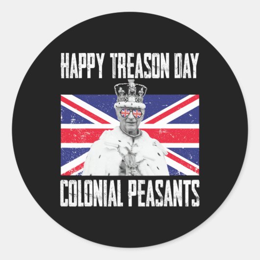 反逆日チャールズ三世おもしろい英四世 ラウンドシール (正面)