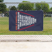 反逆結託汚職妨害トランプ 横断幕 (インサイチュ)