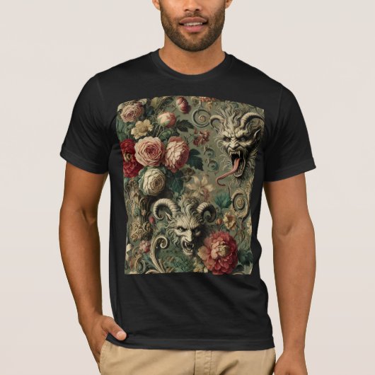 🩸 反逆者の収穫 - ゴシックウェアラブルアート Tシャツ (正面)