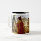 反逆者を赦免しているNapoleon Bonaparte ツートーンマグカップ (正面左)