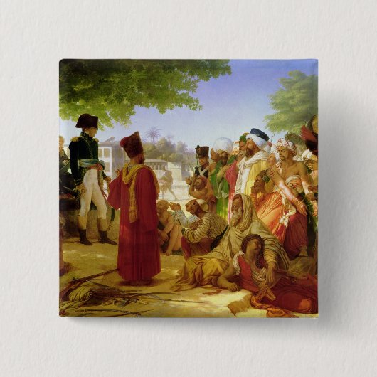 反逆者を赦免しているNapoleon Bonaparte 缶バッジ (正面)
