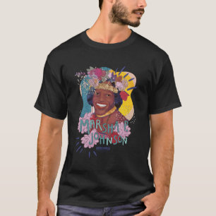 反逆者マーシャ・P・ジョンソン肖像画 Tシャツ