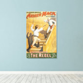 「反逆者」アイルランドの反乱劇 – フェンシング キャンバスプリント (インサイチュ (ウッドフロア))