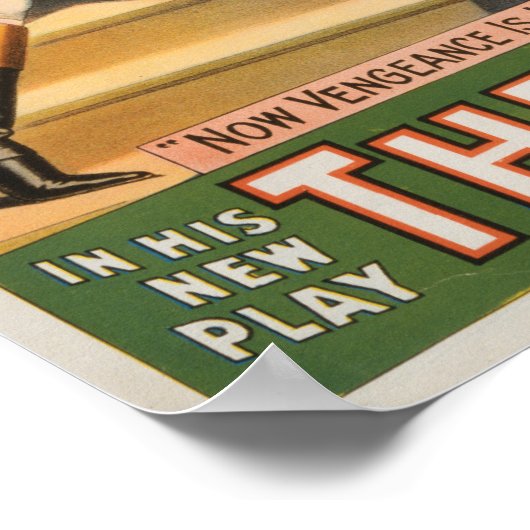 「反逆者」アイルランドの反乱劇 – フェンシング ポスター (角)