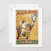 「反逆者」アイルランドの反乱劇 – フェンシング ポストカード (正面/裏面)