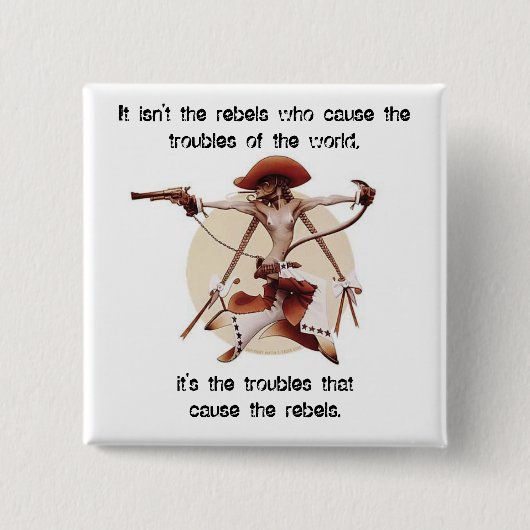 反逆者 缶バッジ (正面)