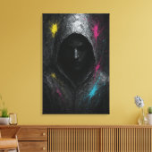 反静か乱 – 強力なダークフードのキャンバス印刷 キャンバスプリント (インサイチュ (リビング))