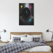 反静か乱 – 強力なダークフードのキャンバス印刷 キャンバスプリント (インサイチュ (寝室))