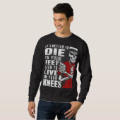 反骨精神スケルトングラフィックTシャツ スウェットシャツ (正面フル)